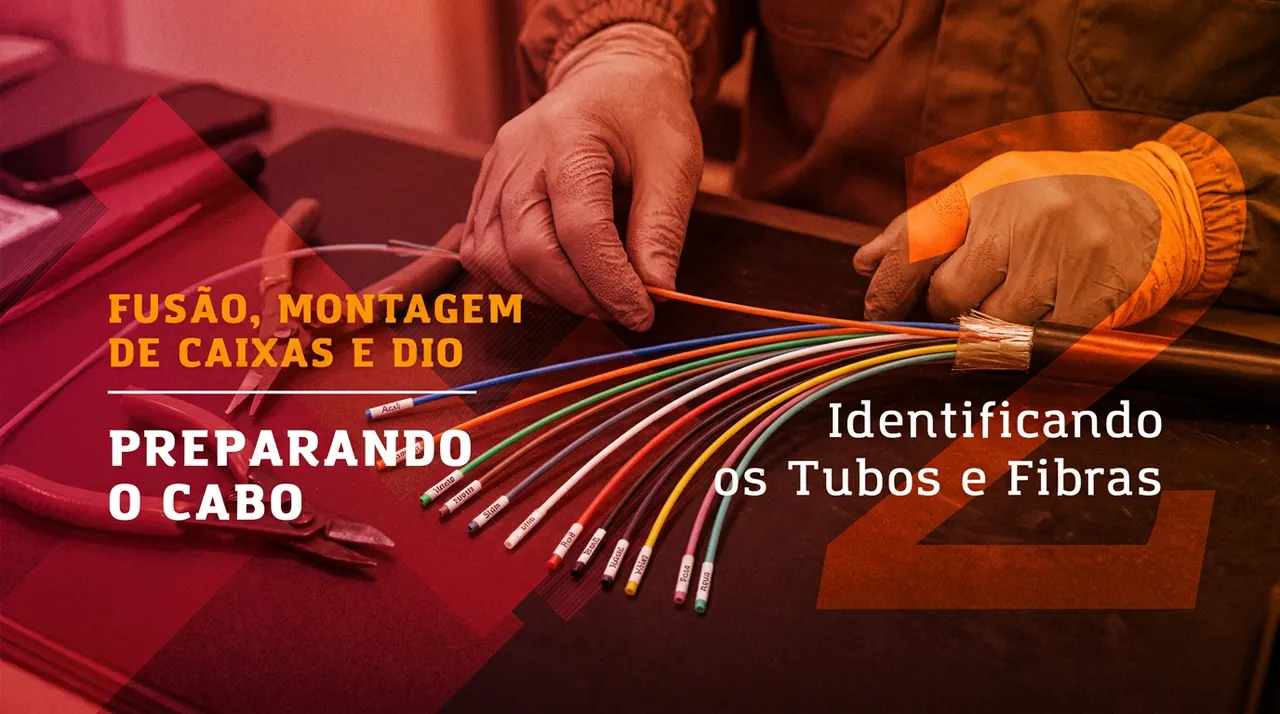 Identificando os tubos e fibras
