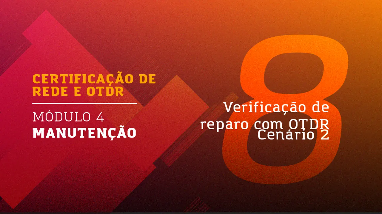 Verificação de reparo com OTDR